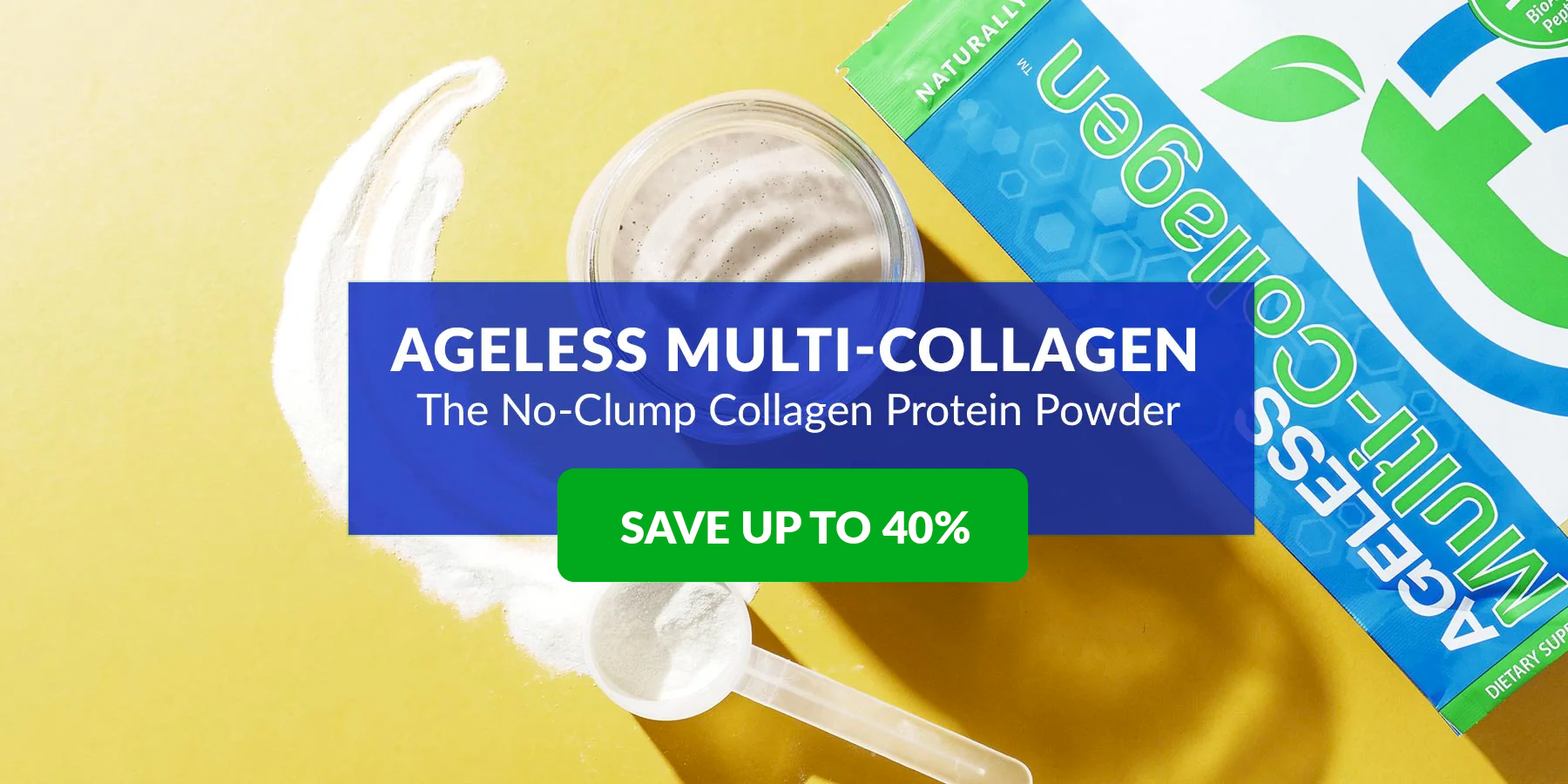 Ageless Multi-Collagen® Protein Powder (4 Delicious Flavors)